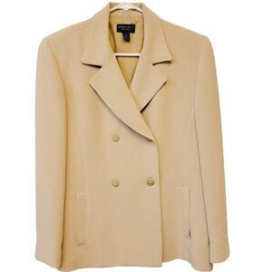 Anne Klein Double Breasted Size 8 Made In USA Women Jacket Blazer